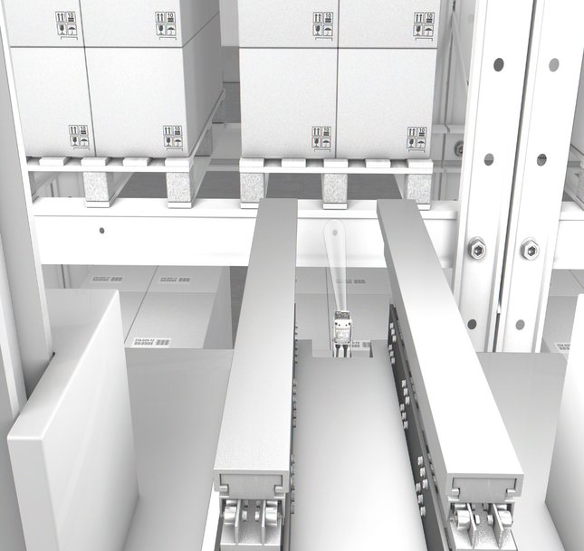 Always in front of the right rack: Less downtime for compartment fine positioning with camera-based positioning sensors